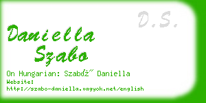 daniella szabo business card